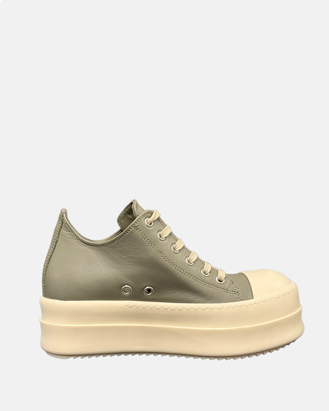 Low Mega Bumper Leather Sneaker Celadon/Milk/Milk