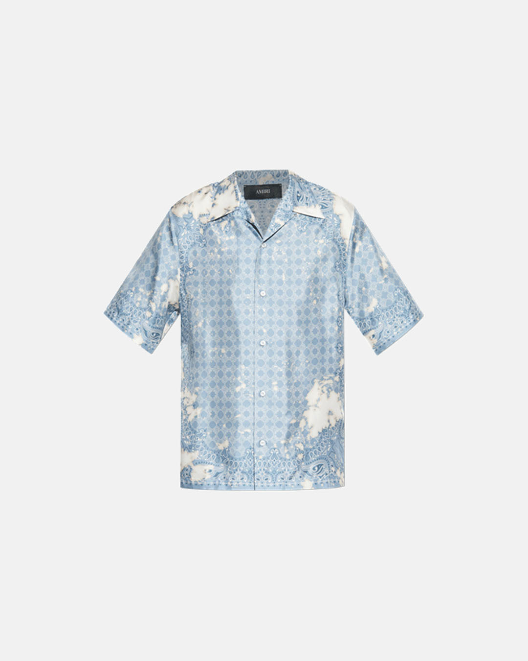 Ma Bleach Bandana Bowling Shirt Ashley Blue