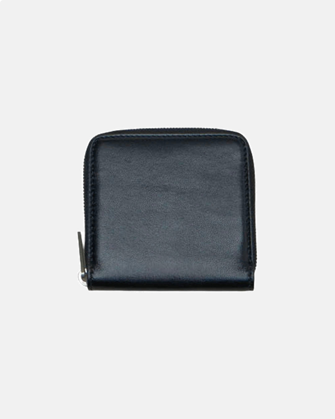 Zipped Leather Wallet Black