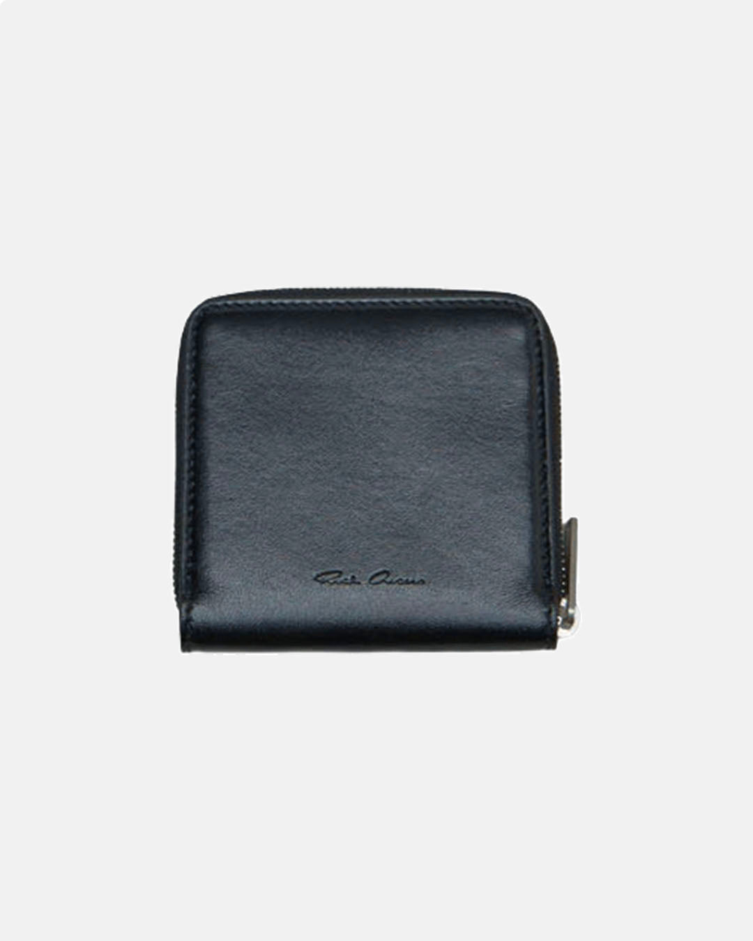 Zipped Leather Wallet Black