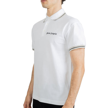Palm Angels Classic Logo Polo Shirt White Black