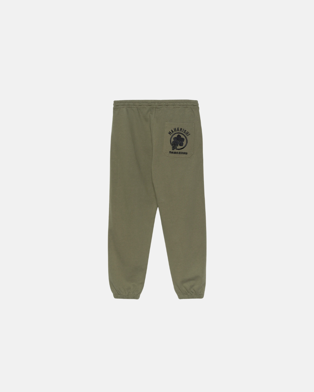 Kamon Emboidered Sweatpants Organic Cotton Sweat Olive Og-107F