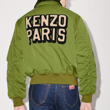 Kenzo Boxy Bomber Jacket Khaki