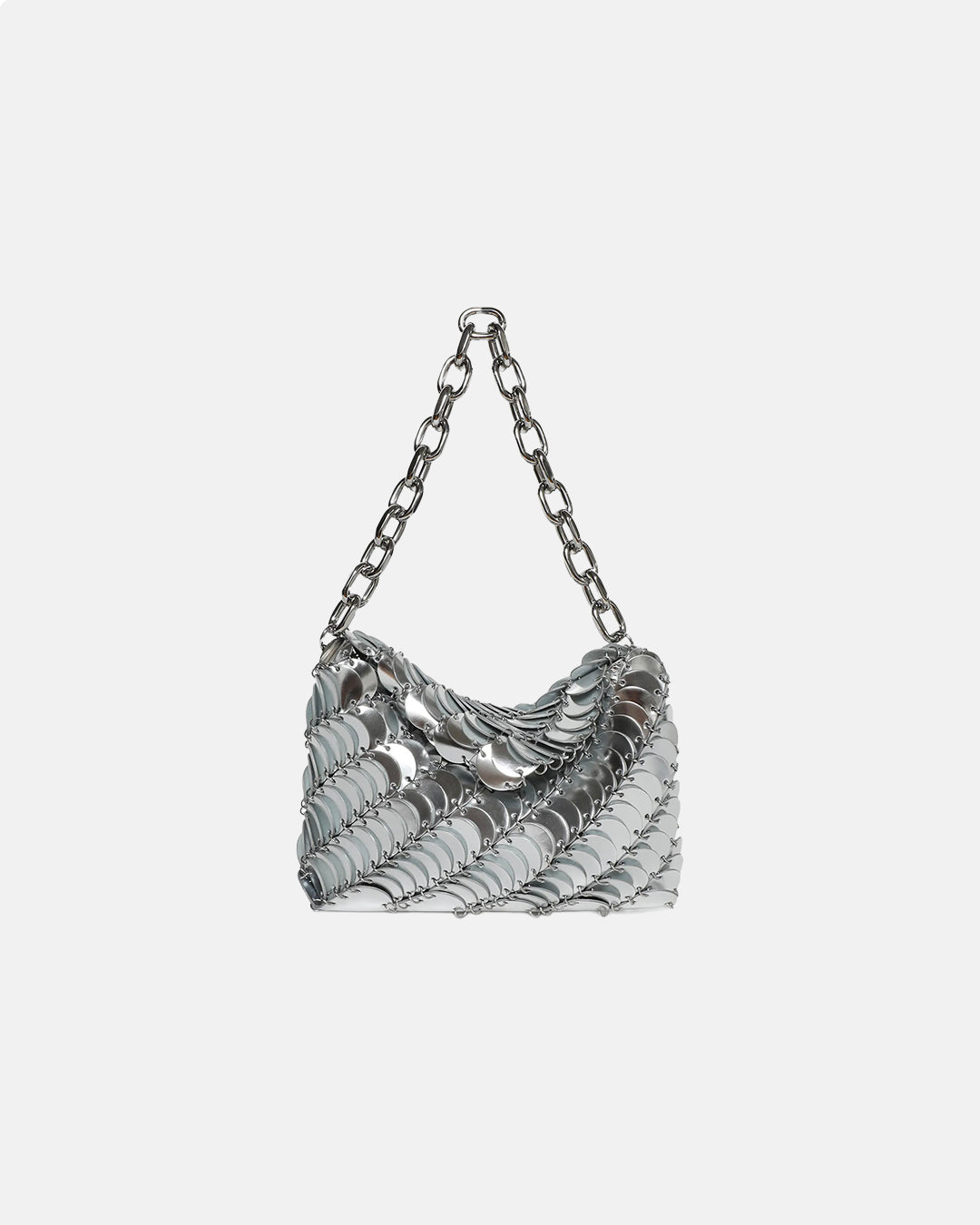 Silver Paco Clutch Bag Silver