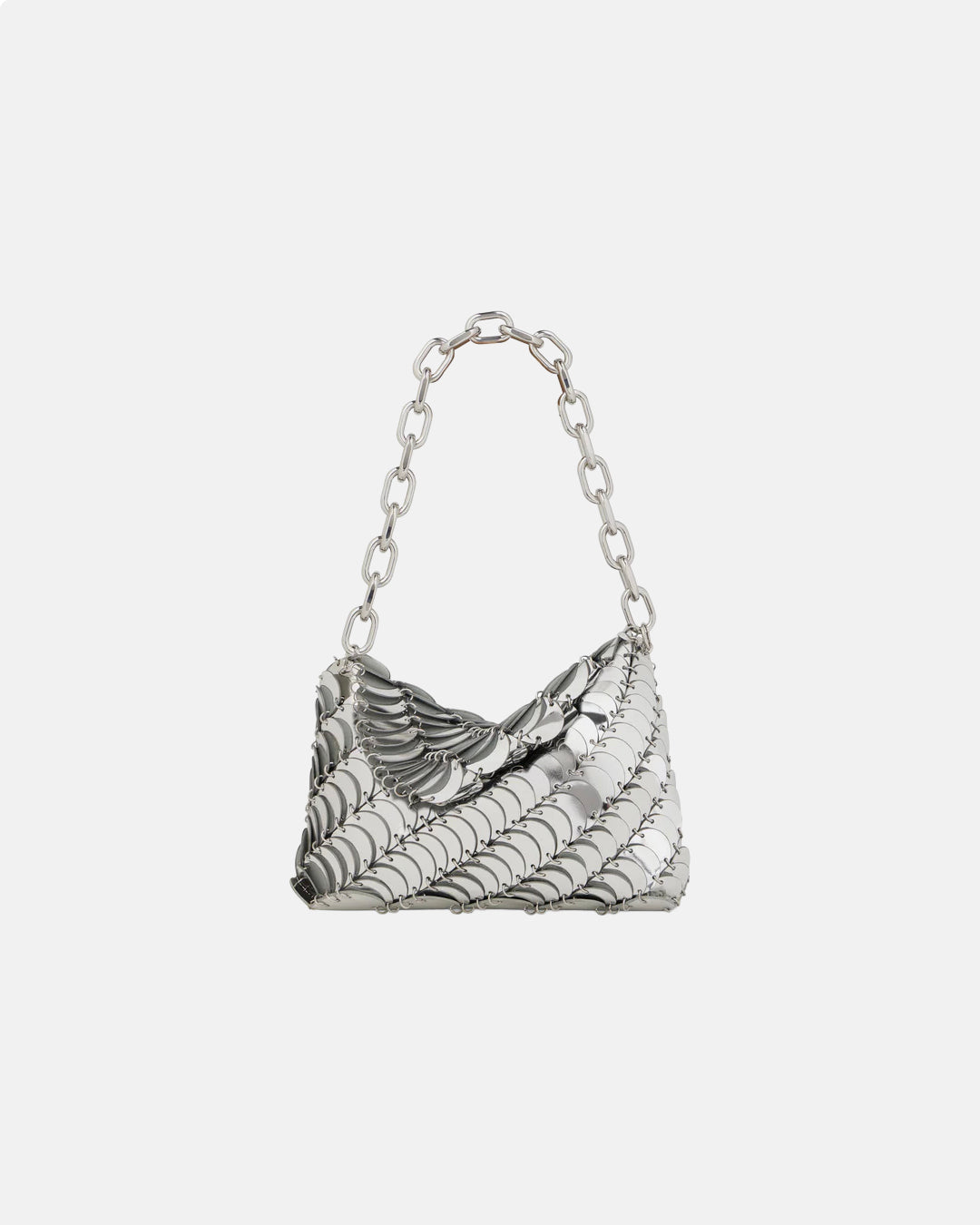 Silver Paco Clutch Bag Silver