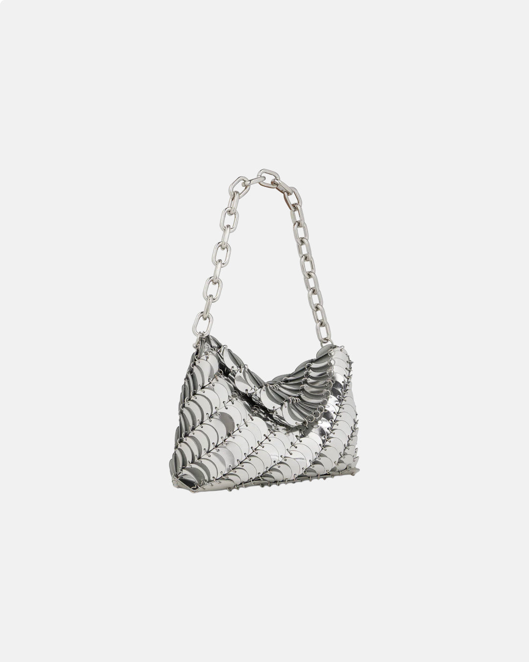Silver Paco Clutch Bag Silver