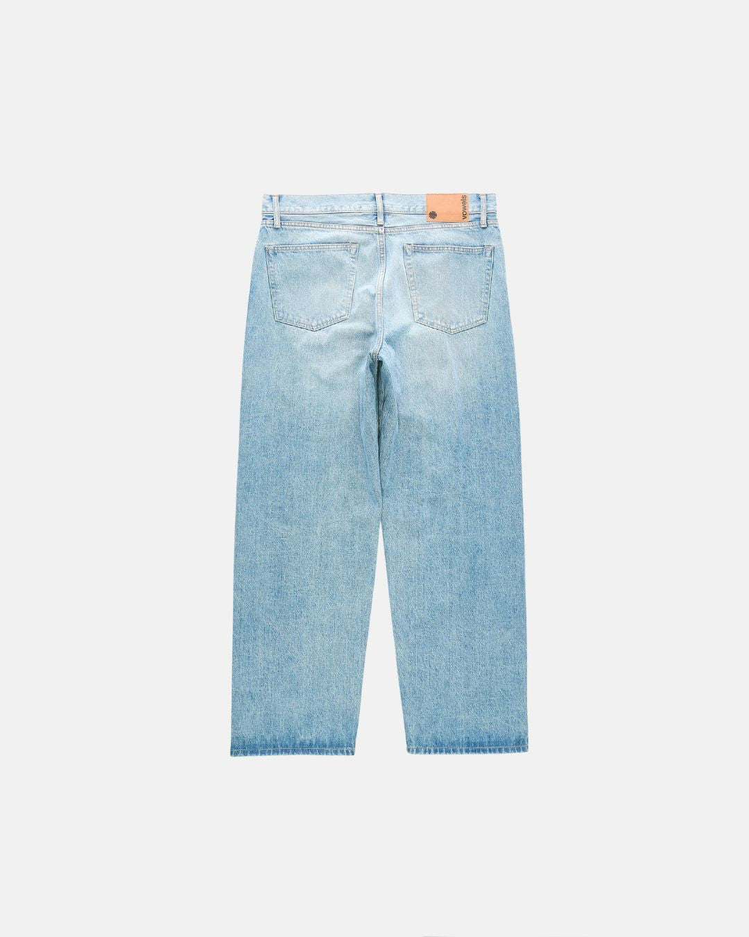 Baggy Fit Denim Jeans Bleached Indigo