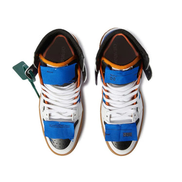 Off White 3.0 Off Court Calf Leather Blue Fluo White