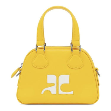 Courreges Bowling Bag Mini Leather Ochre