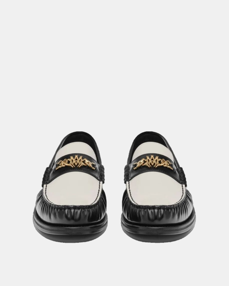 Two Tone Ma Chain Loafer Black