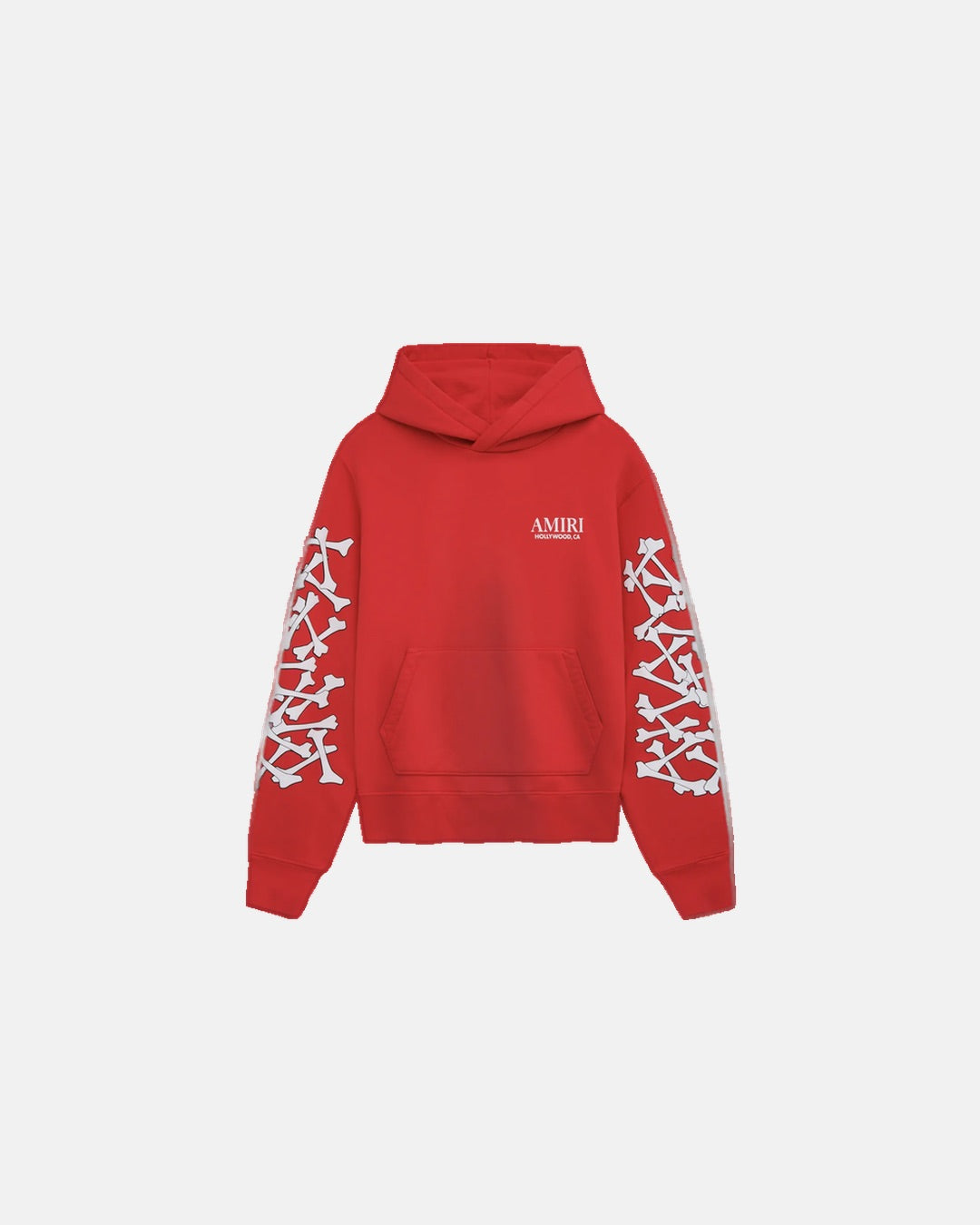 Bones Stacked Hoodie Red