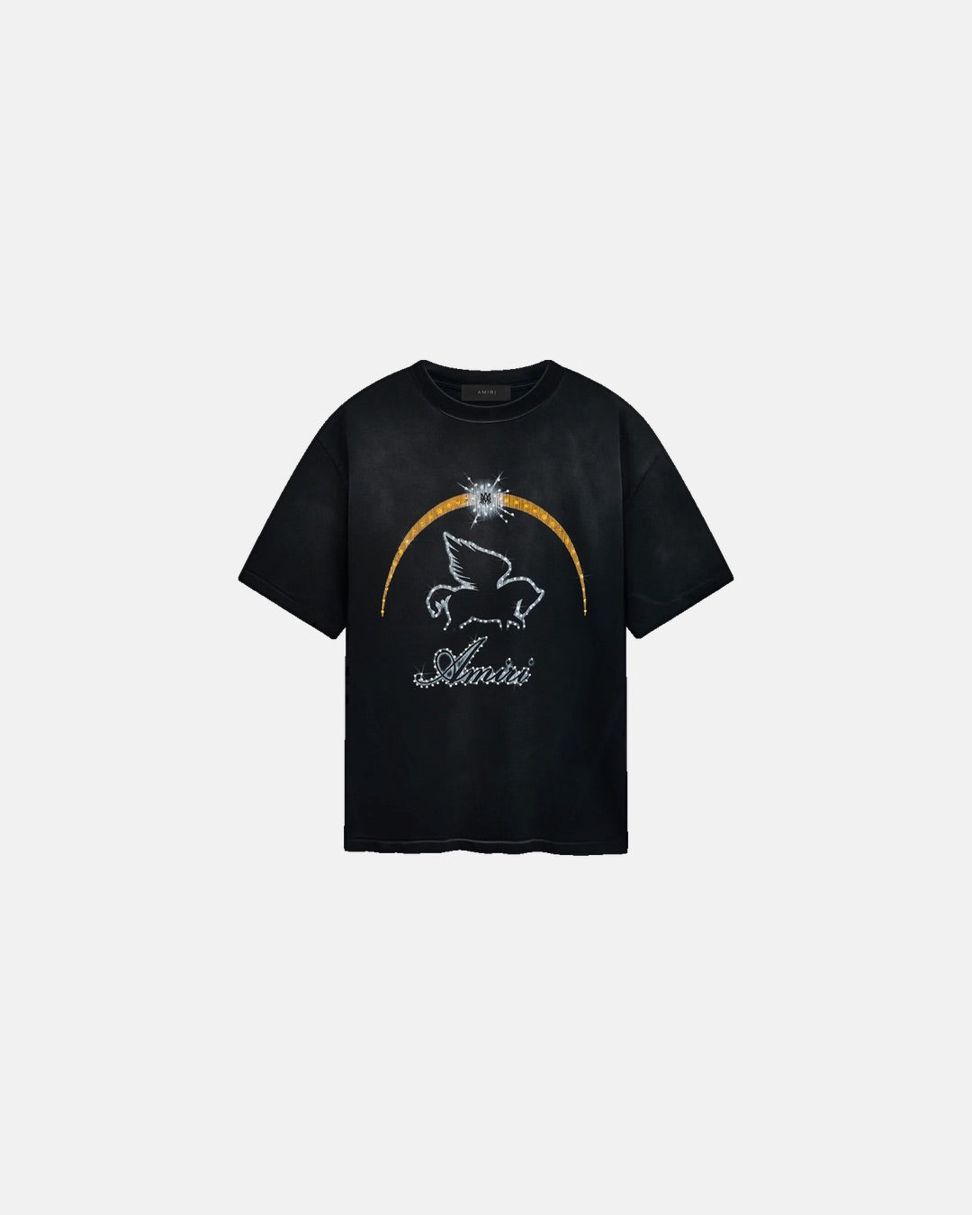 Crystal Pegasus Tee Black