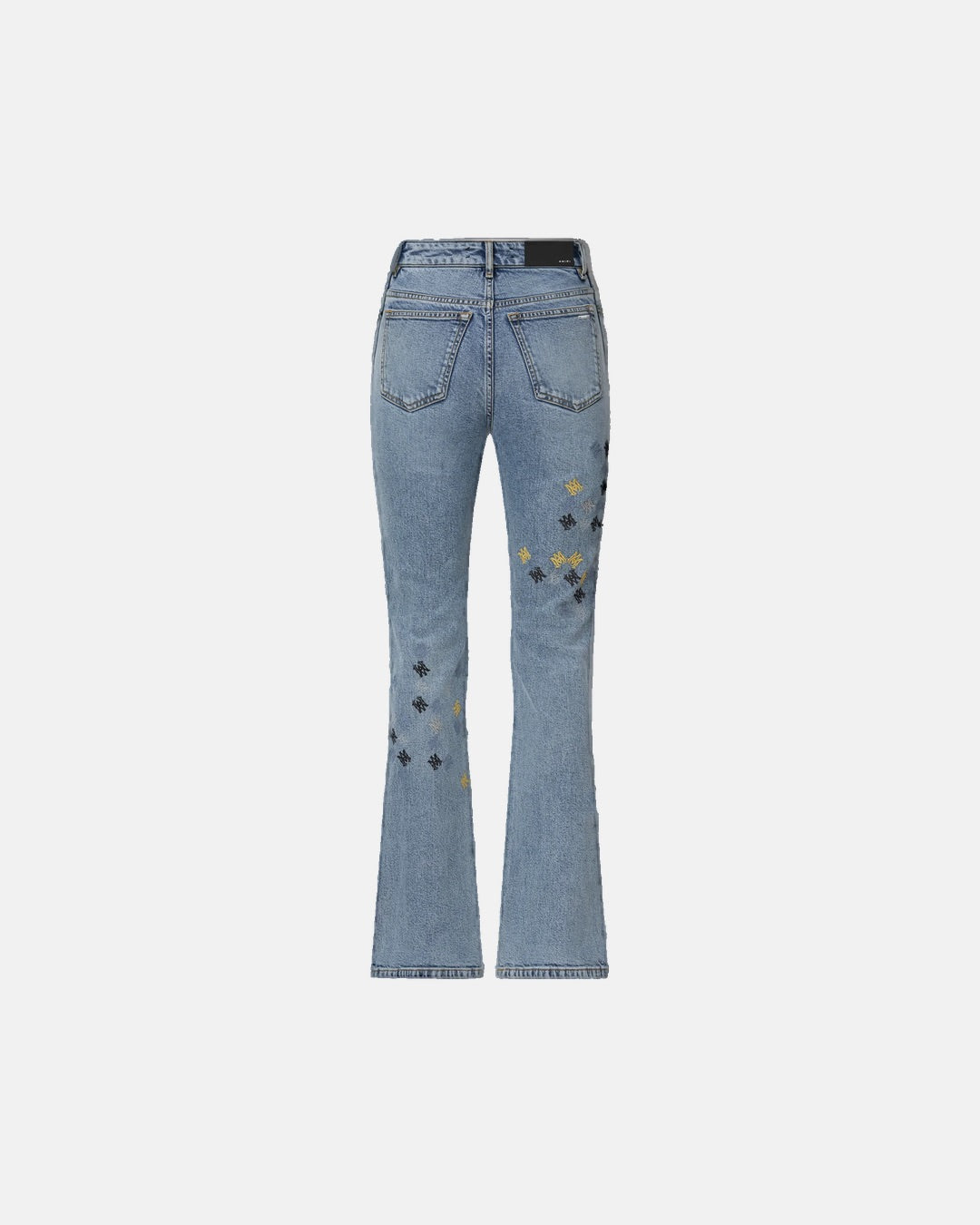 Ma Quad Embroidered Flare Jean Stone Indigo