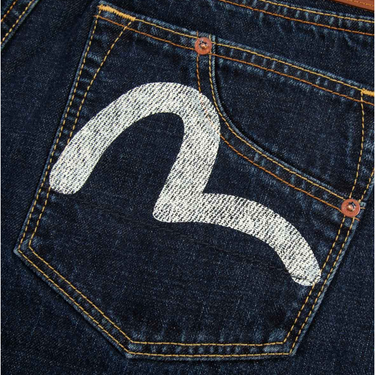 Evisu HT, Deconstructive Jeans with Seagull Pocket Print