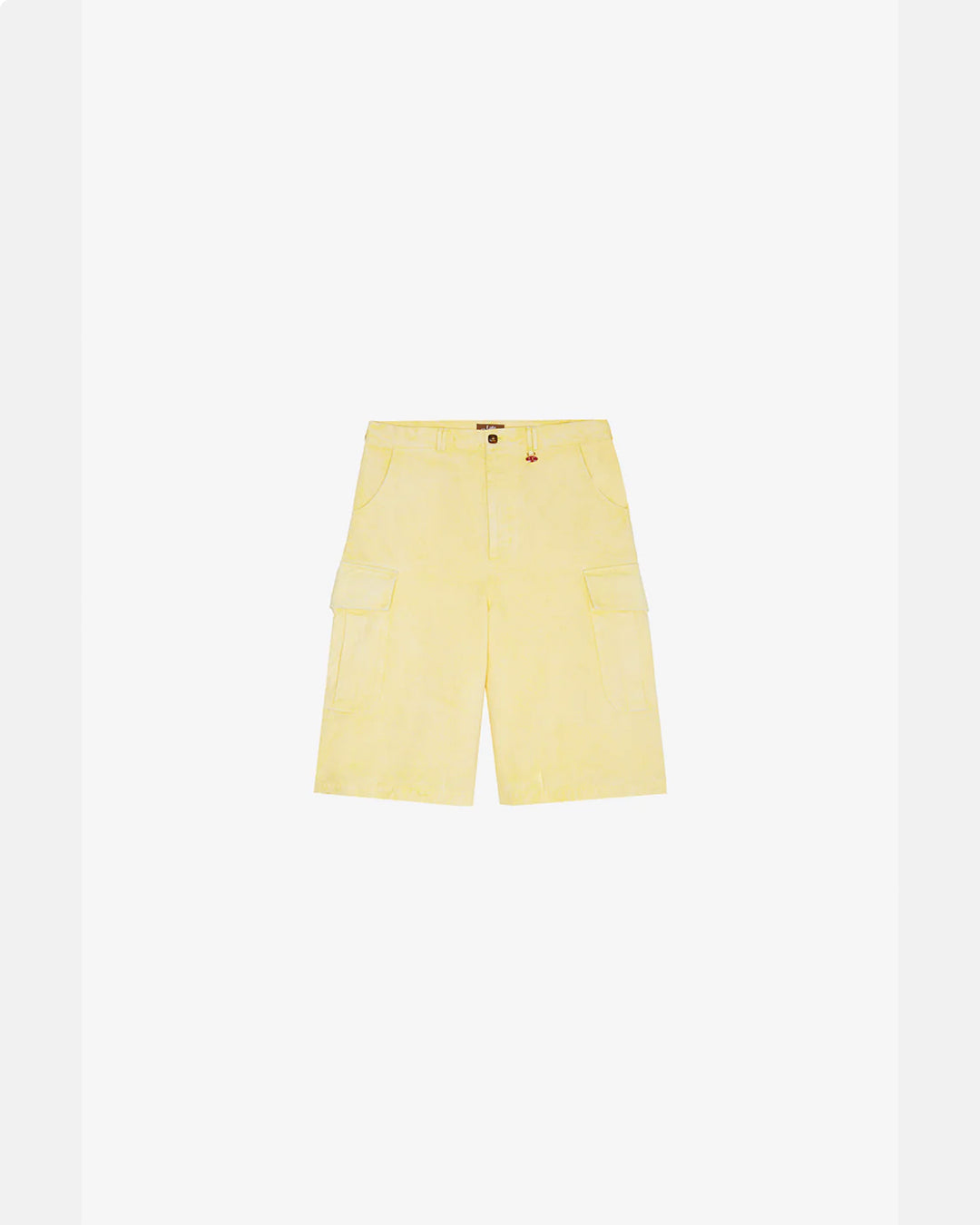 Yellow Faded Cargo Shorts