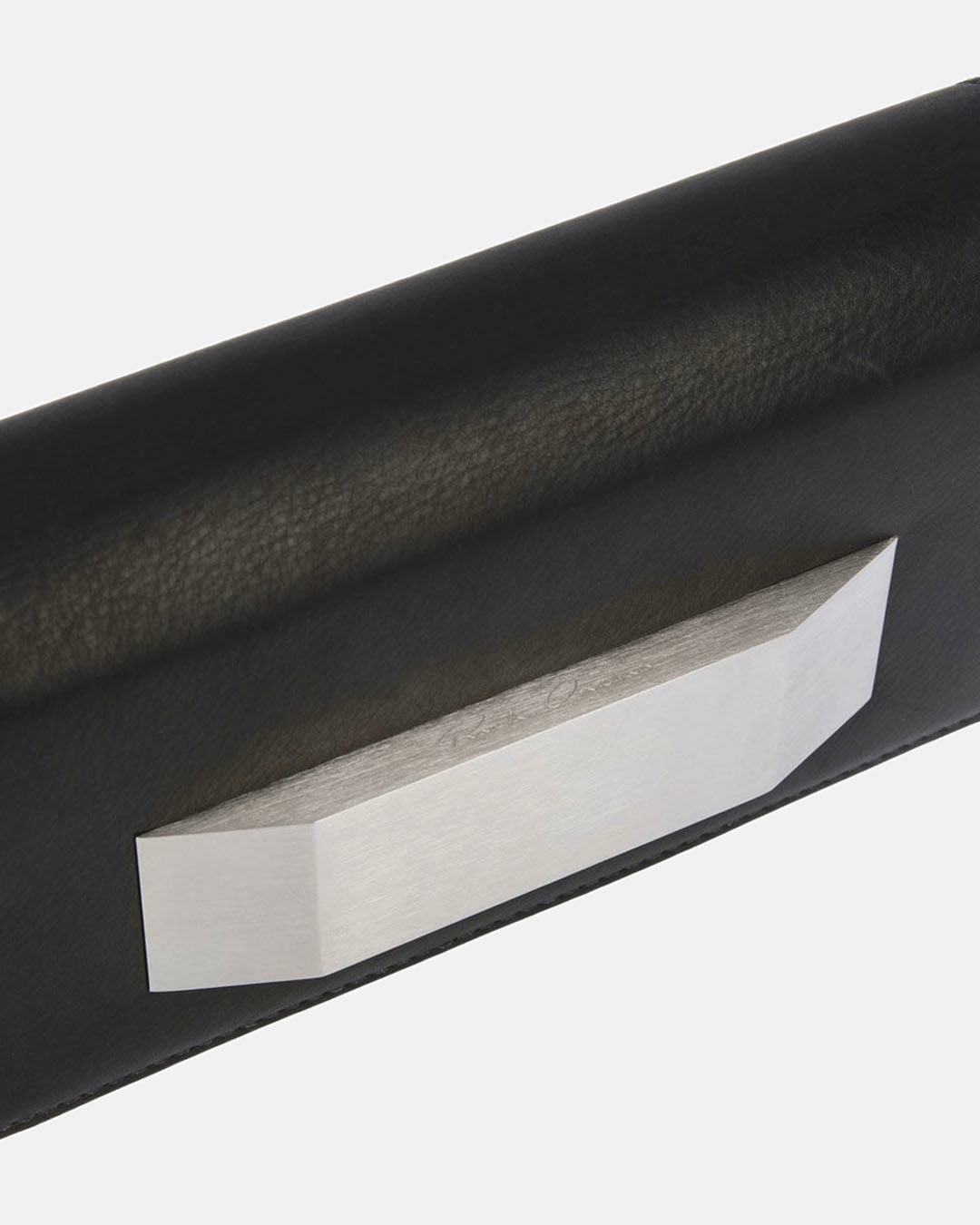 Mini Griffin Leather Clutch Black