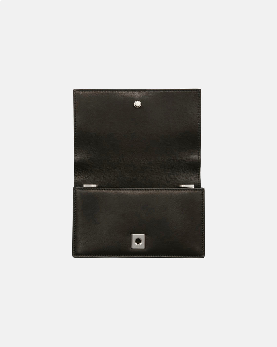 Mini Griffin Leather Clutch Black