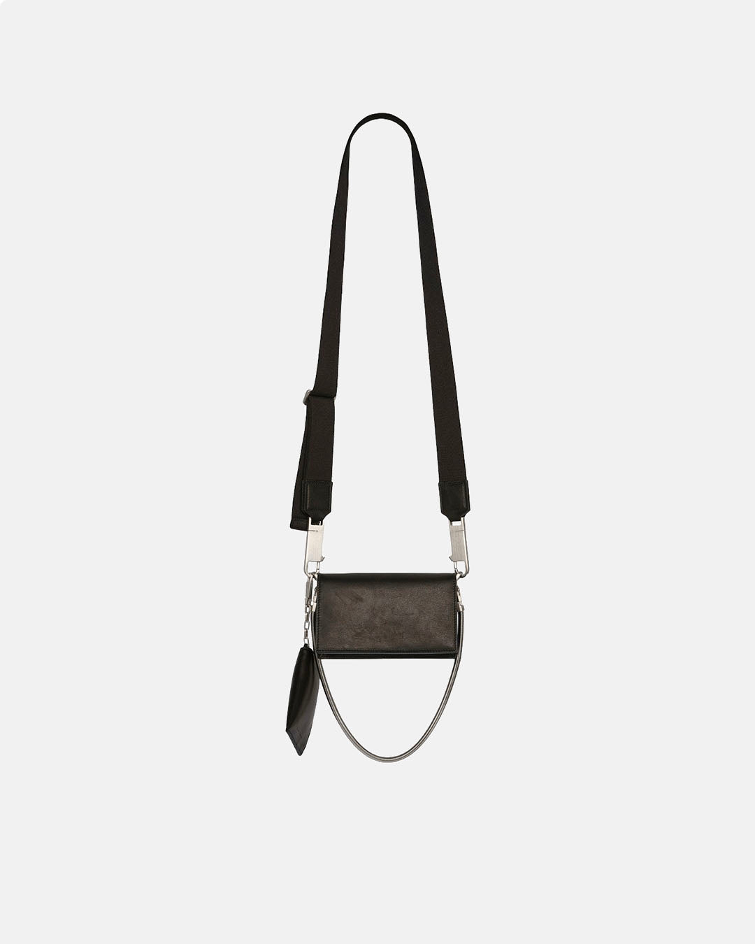 Mini Griffin Leather Clutch Black