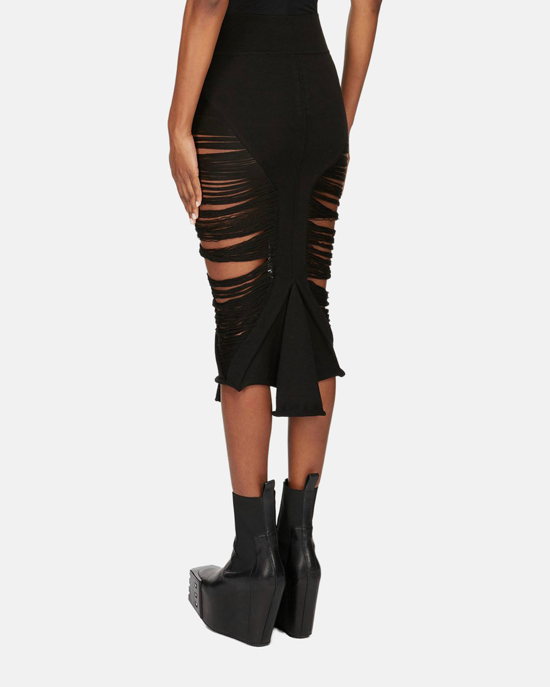 Calf Tanja Gonna In Maglia Black