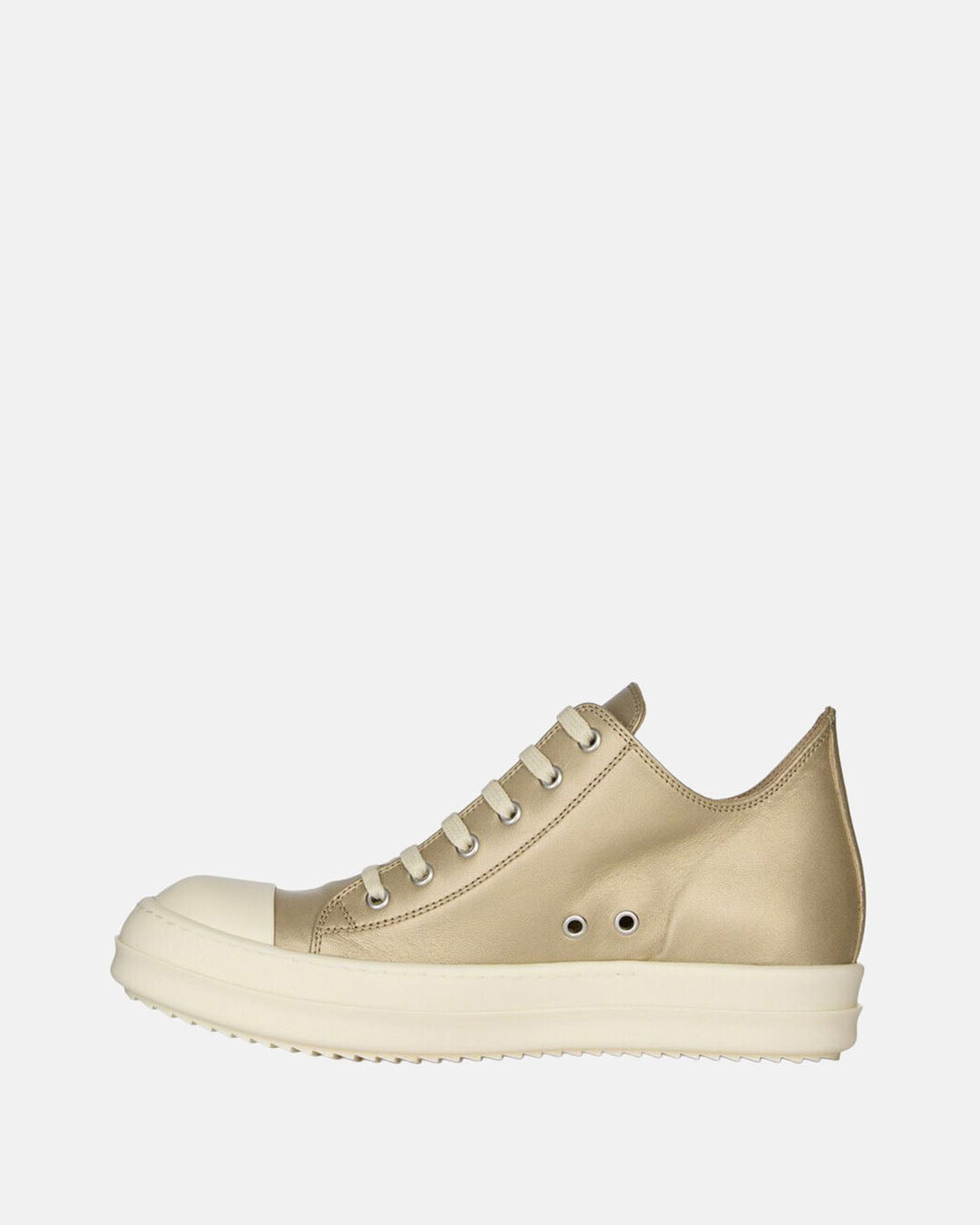 Low Top Leather Sneaker Gold/Milk/Milk
