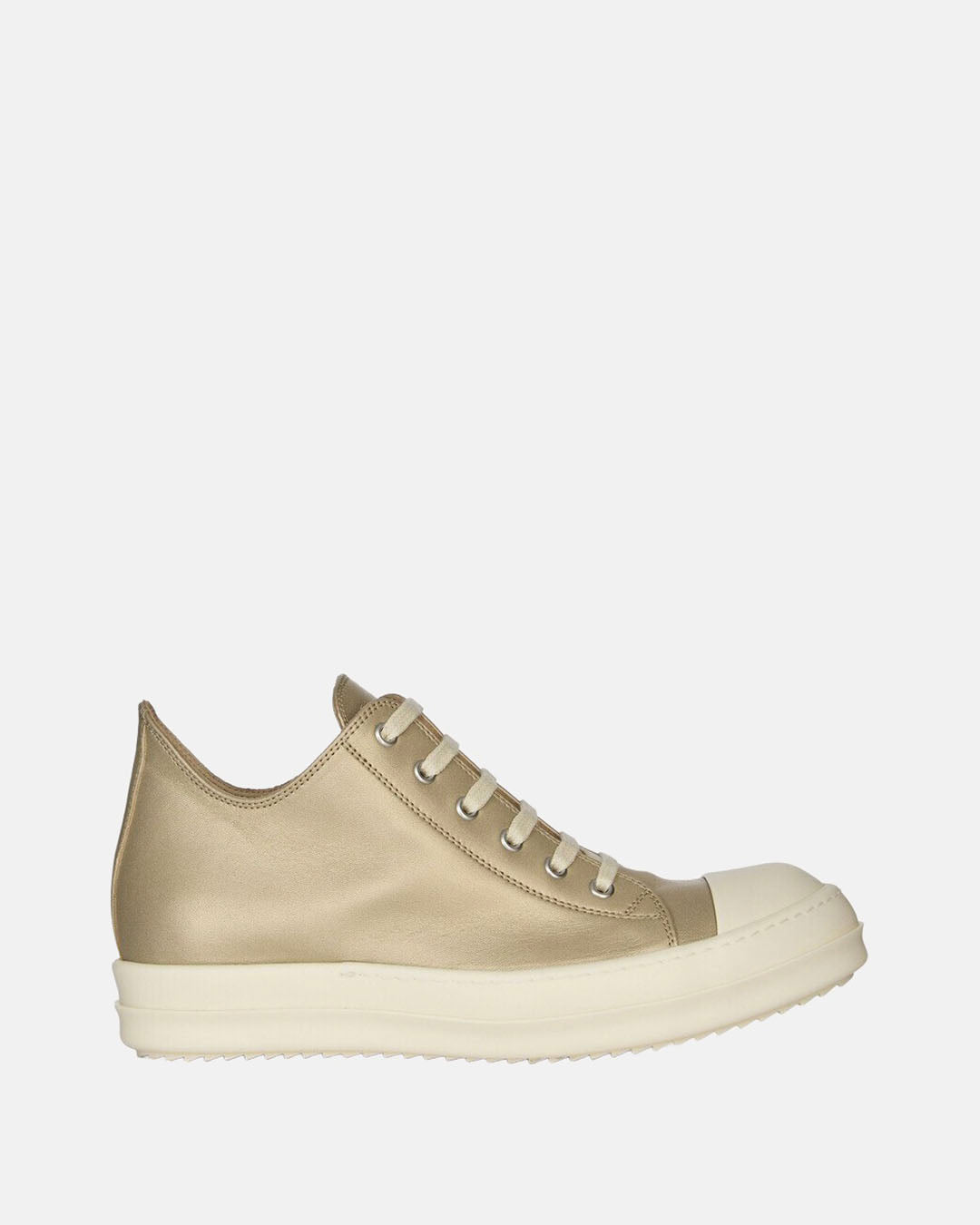 Low Top Leather Sneaker Gold/Milk/Milk