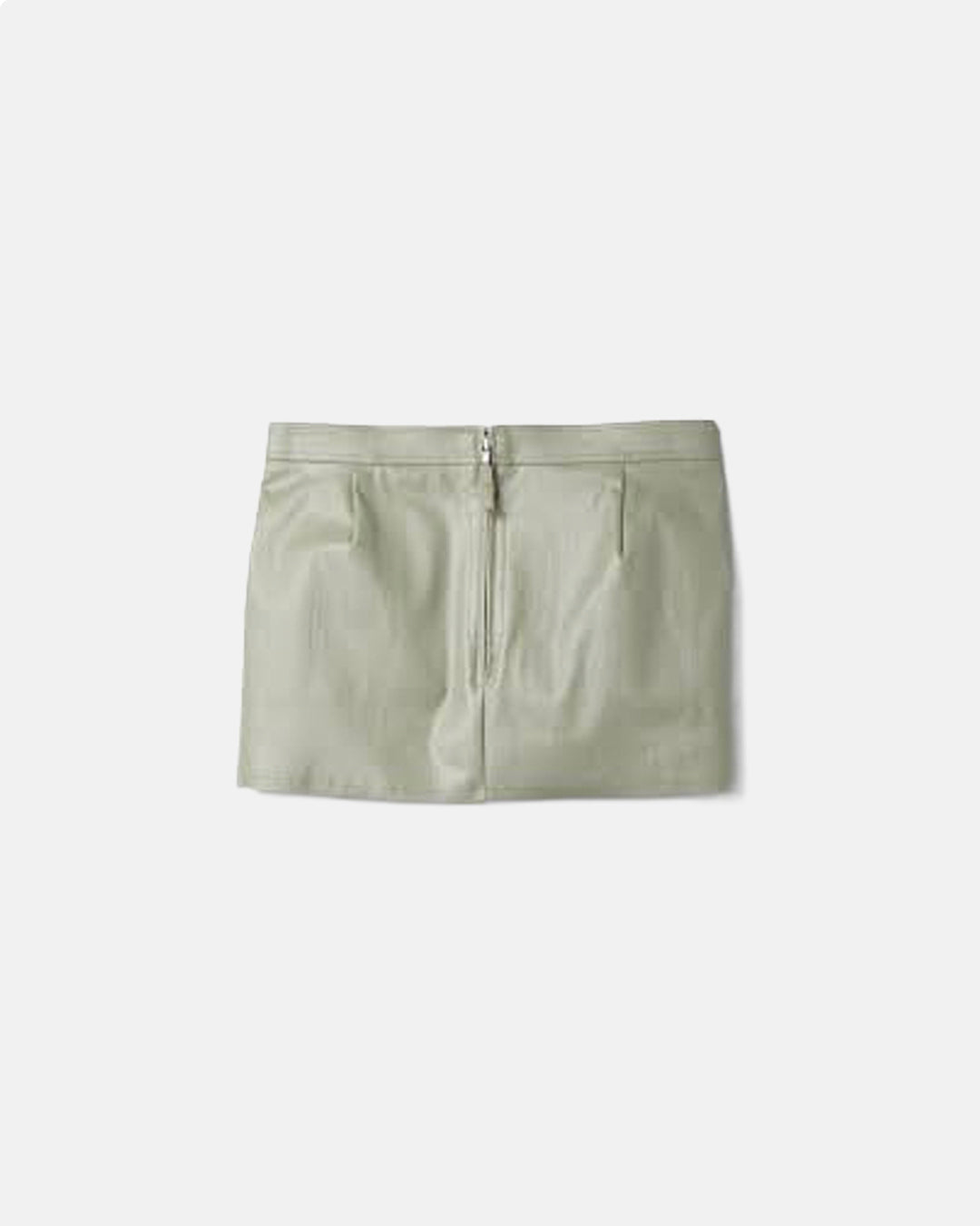 Fog Cutoff Mini Denim Skirt Celadon