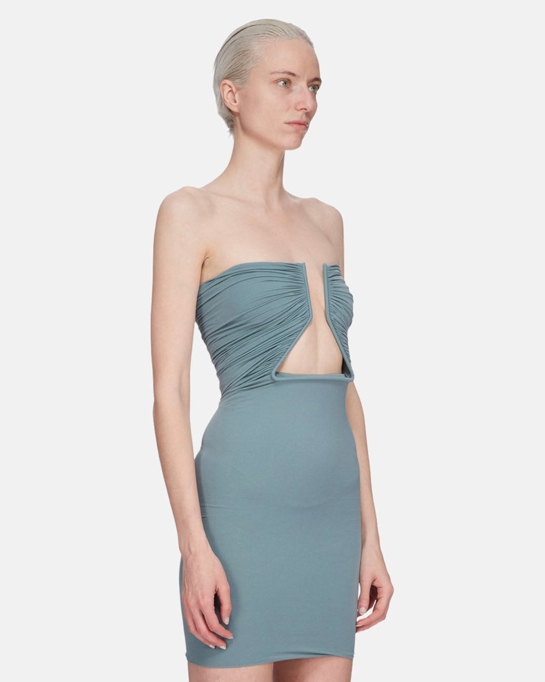 Jersey Prong Knit Dress Mouthwash