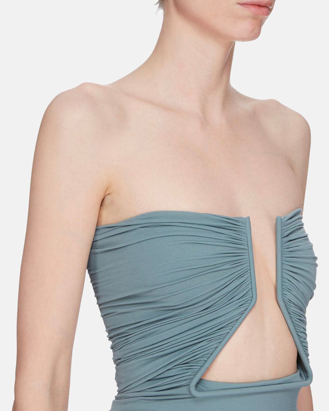 Jersey Prong Knit Dress Mouthwash