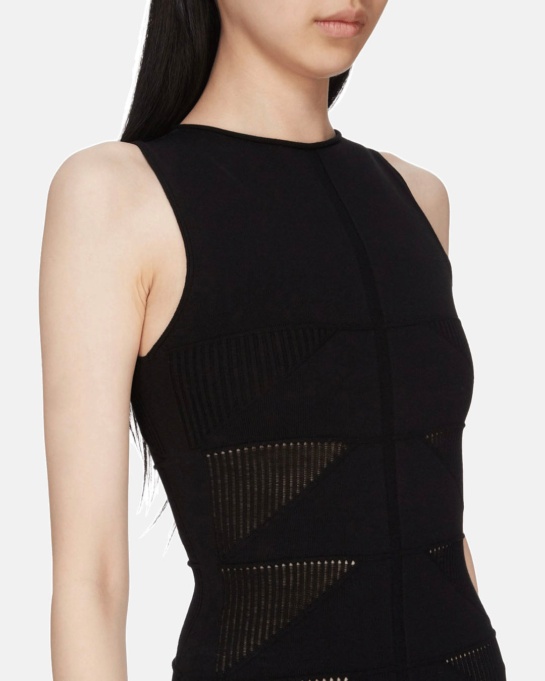 Tank Knit Dress Black