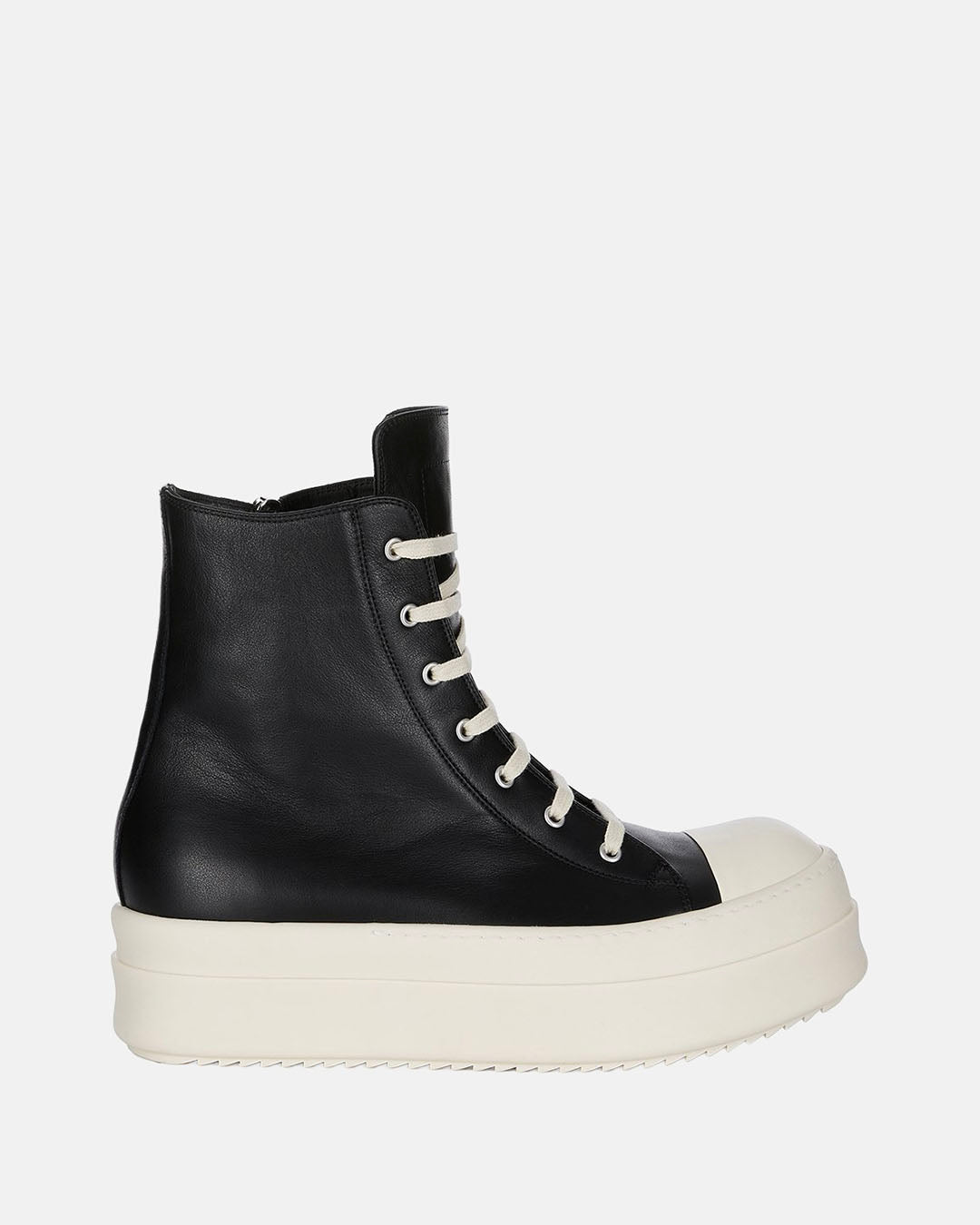 Hi Top Mega Bumper Leather Sneaker Black/Milk/Milk