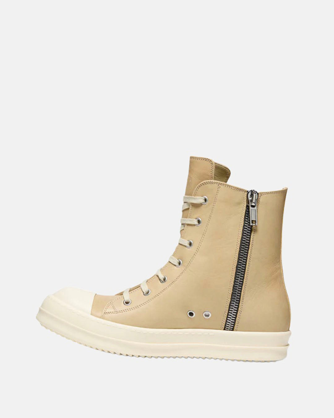 Hi Top Leather Sneaker Parchment/Milk/Milk