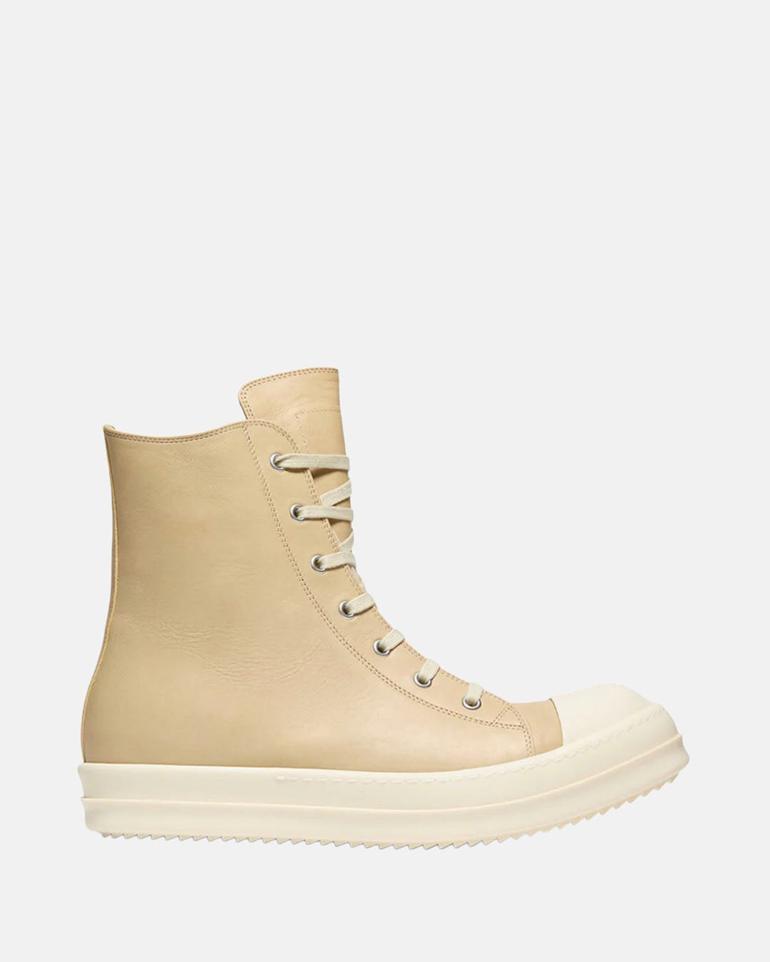 Hi Top Leather Sneaker Parchment/Milk/Milk