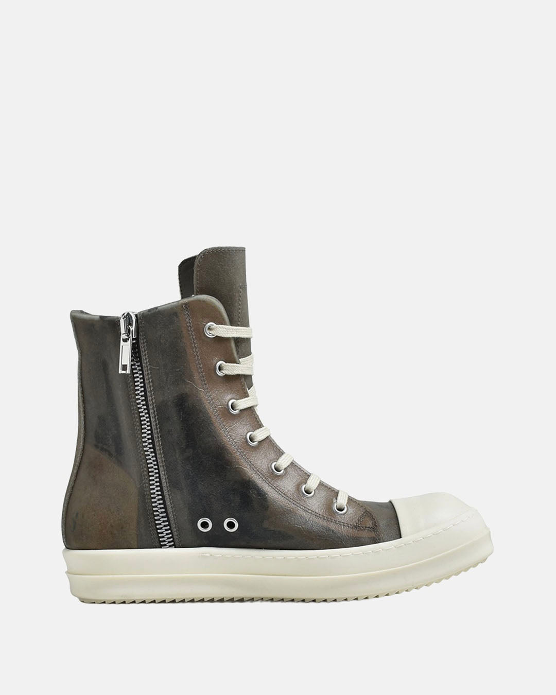 Hi Top Leather Sneaker Dust/Milk/Milk