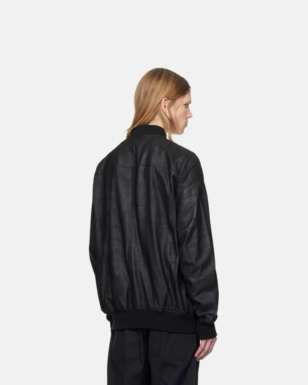 Bauhaus Leather Bomber Black