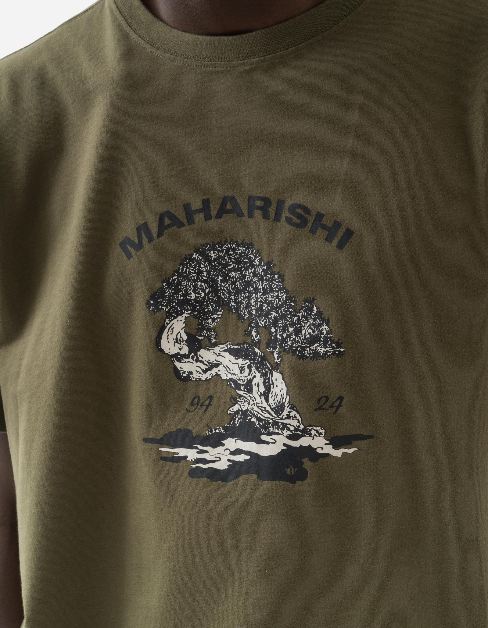 Maharishi Bonsai T Shirt Olive