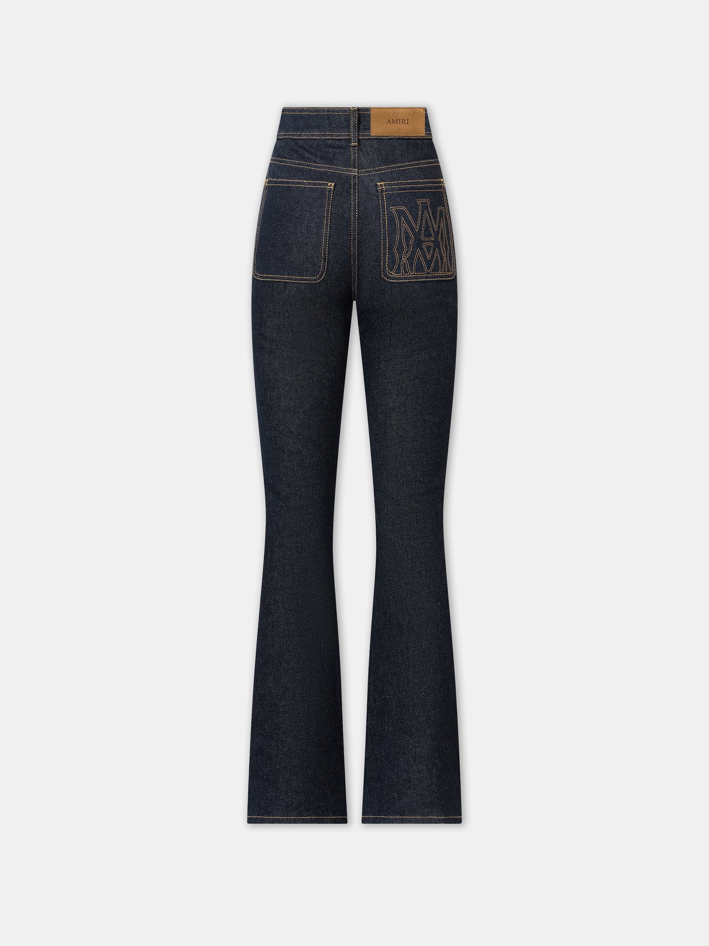 Ma Zip Up Flare Jean Raw Indigo