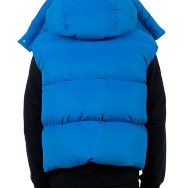 Off White Bounce Hooded Down Vest Peacock White