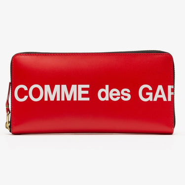 Comme Des Garcons Wallet Huge Logo Red