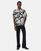 Ma Floral Bowling Shirt Black