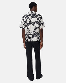 Ma Floral Bowling Shirt Black
