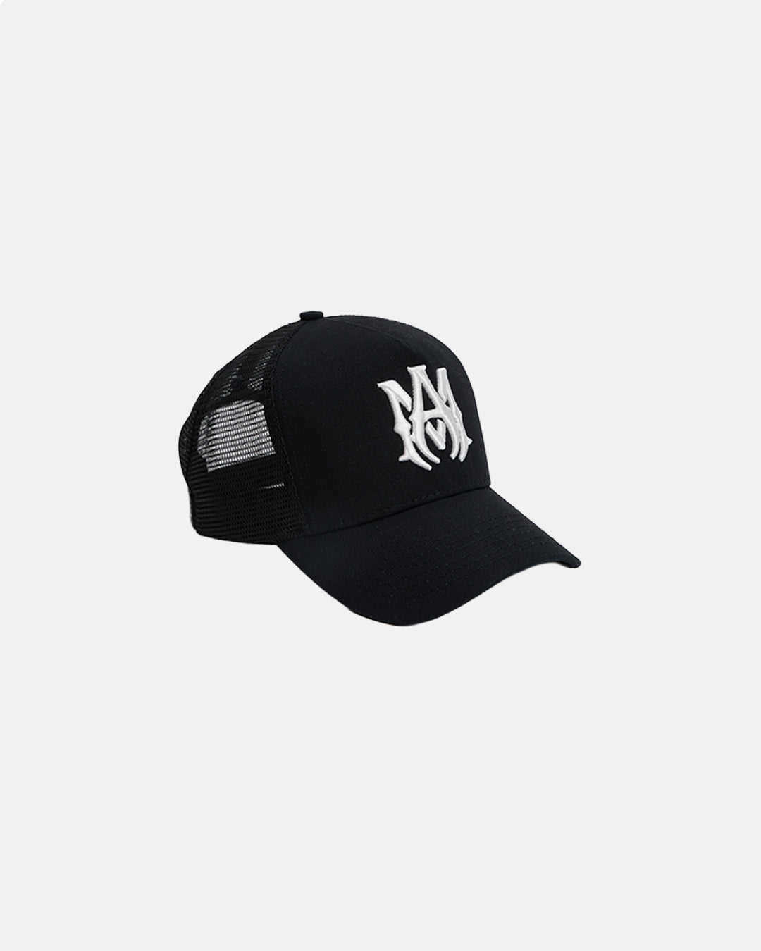 Ma Ma Logo Trucker Hat Black White