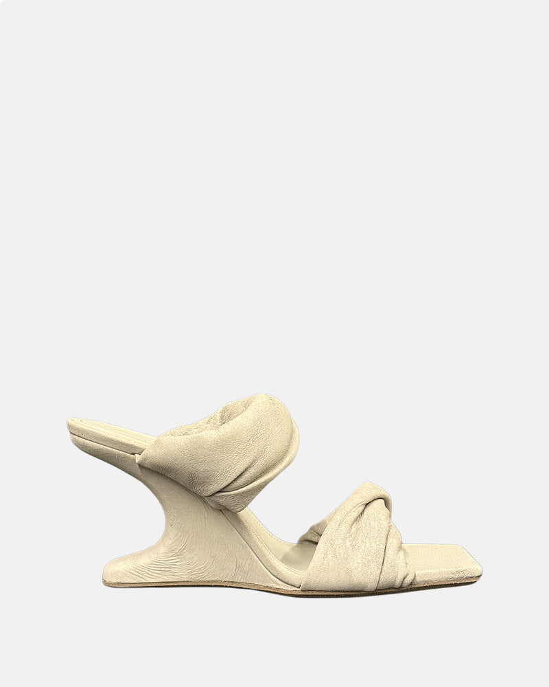 Leather Sandals Cantilever Pearl