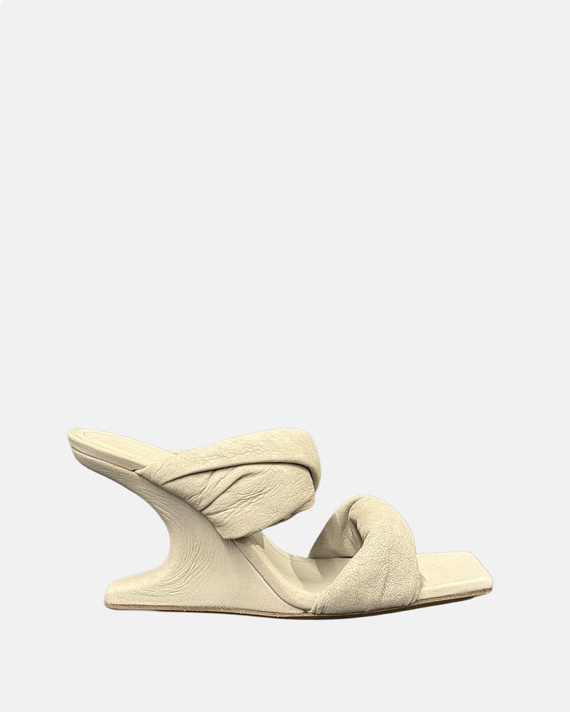 Leather Sandals Cantilever Pearl