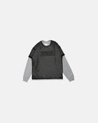 Jet Mesh Ls Tee Vintage Black