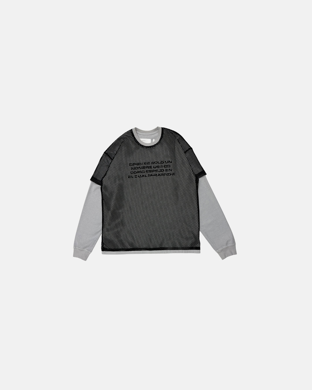 Jet Mesh Ls Tee Vintage Black