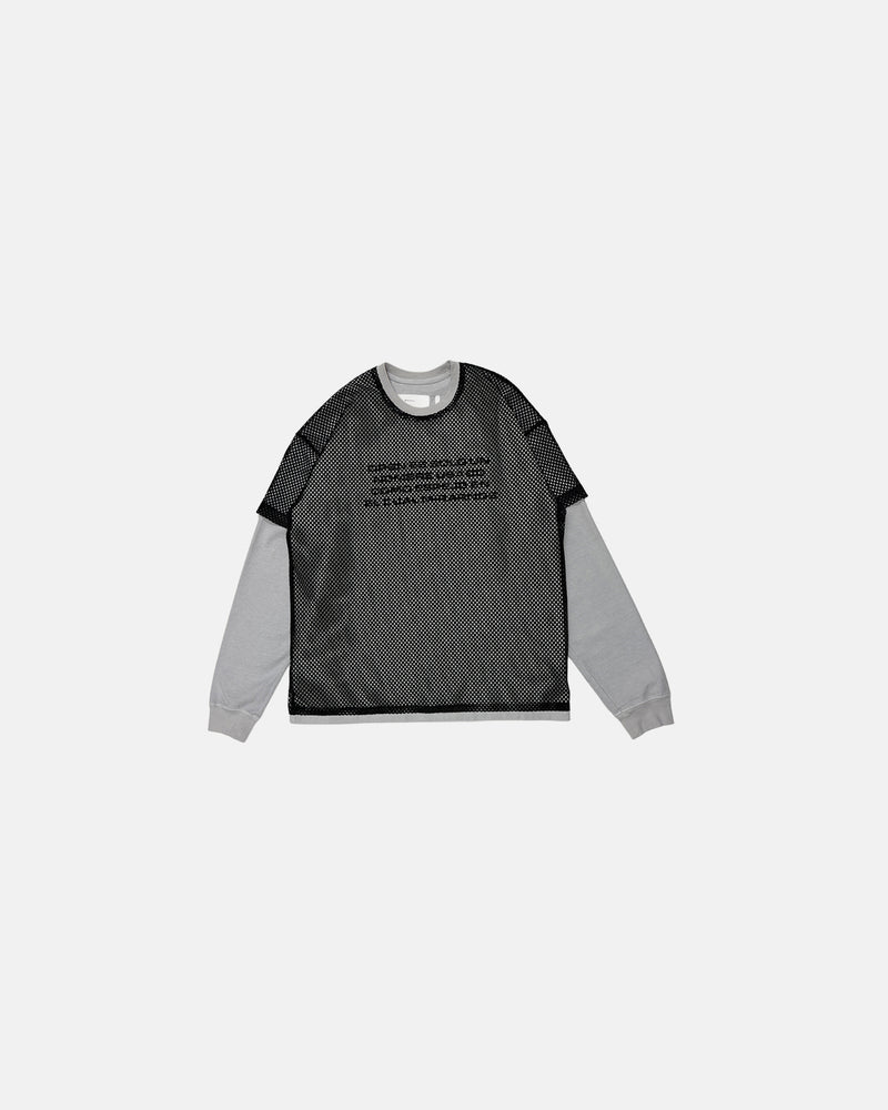 Jet Mesh Ls Tee Vintage Black