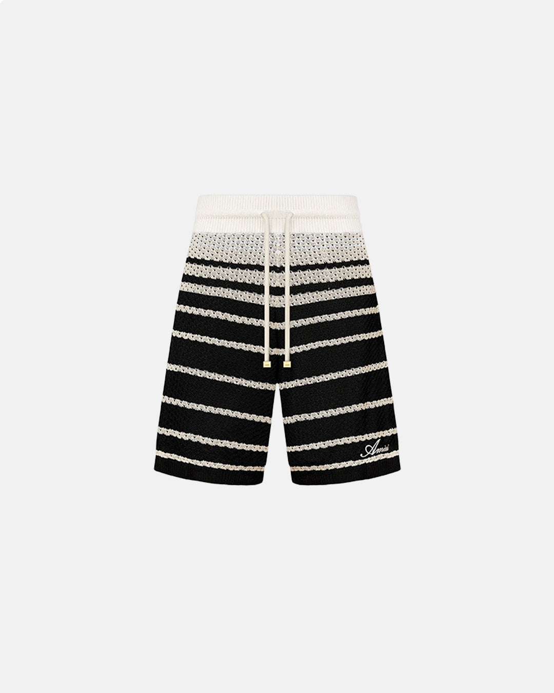Ma Striped Short Black
