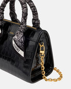 Ma Croc Micro Triangle Bag Black