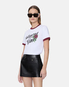 Ma Rose Ringer Tee White