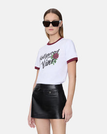 Ma Rose Ringer Tee White